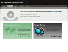 Tablet Screenshot of dr-stephane-emsalem.com